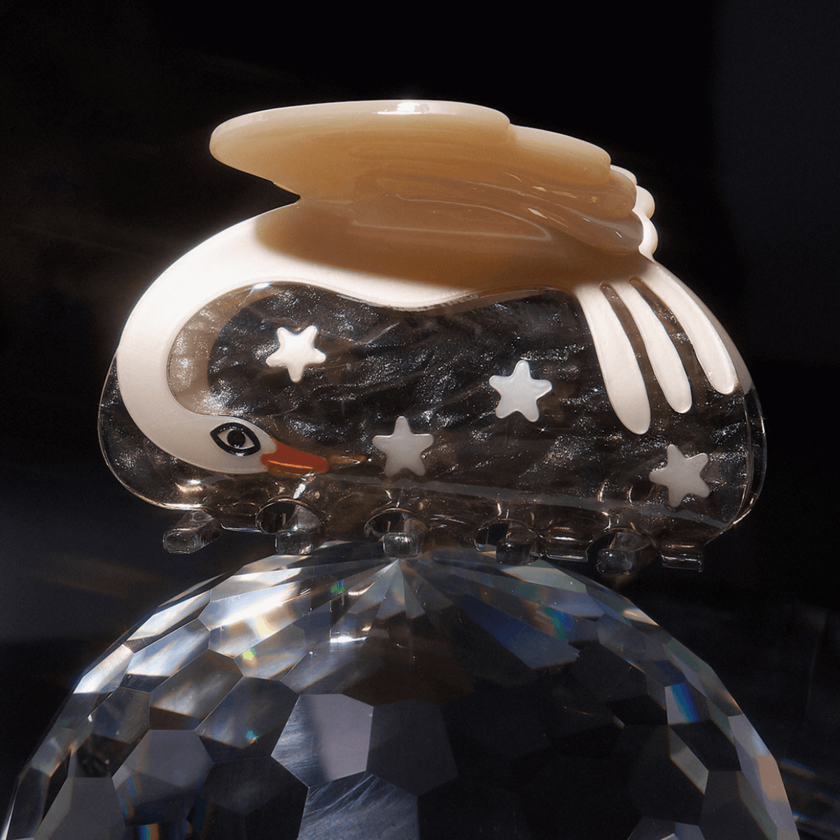 CYGNUS SWAN + STARS HAIR CLAW- WINONA IRENE