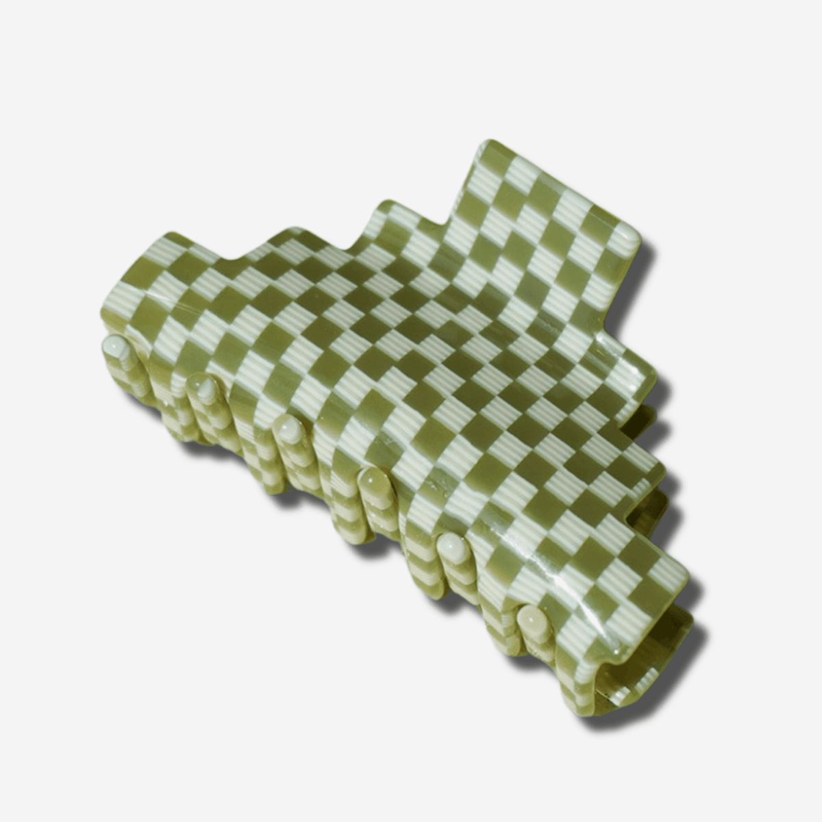PYRAMID HAIR CLAW - GREEN