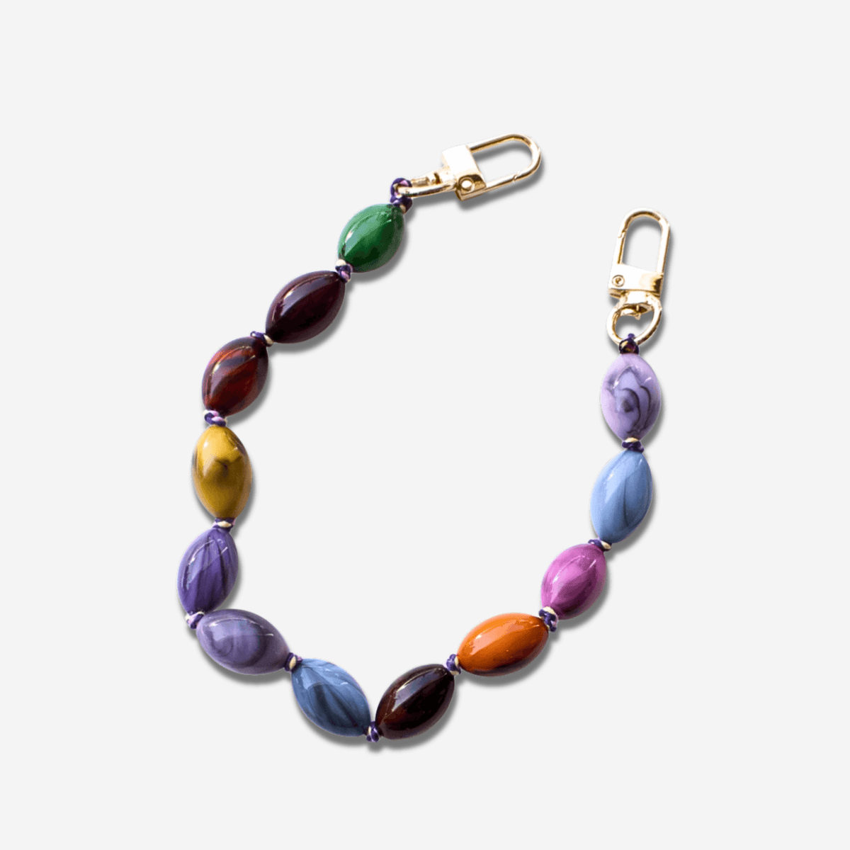 BEADED BAG CHARM - BRIGHT