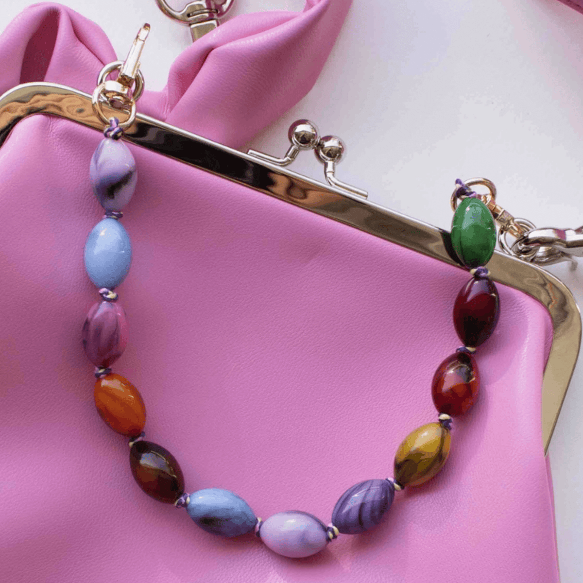 BEADED BAG CHARM - BRIGHT